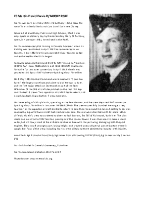 A preview of a PDF biography for Davis, Martin David